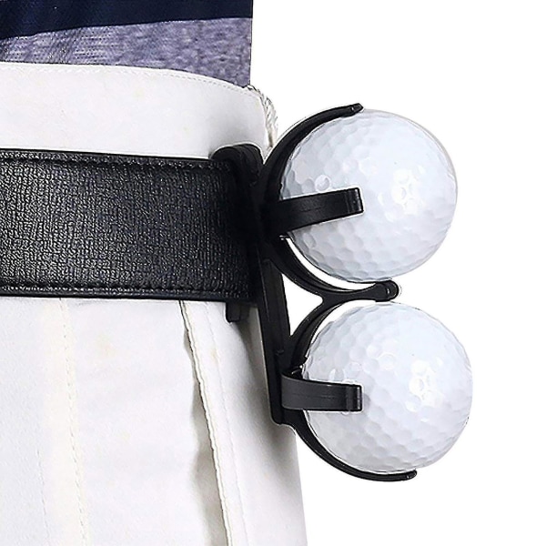 2023-golfbollklämma Lätt att använda Lätt att klämma fast golfputterklämmor i plast Golftillbehör (10 delar, svart)