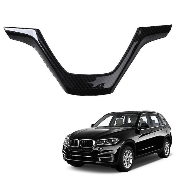 Carbon Fiber rattpaneldeksel Dekorramme-klistremerke for X5 X6 F15 F16 2014-2019 Lh