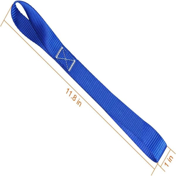 Soft Loops for Tie-Down Straps (8-Pack) 816 kg Load Capacity, 2177 kg Break Strength, Heavy Duty Tie-Down Loops for Securing ATV UTV Motorcycles Scooters
