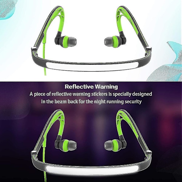 Mucro ML233 Foldable Wired Sports Neckband Hovedtelefoner