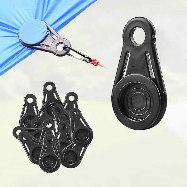 100 Pak Skyggeklud Heavy Duty Lås Greb, Ny Skyggeklud Fix Plastik Klemme, Premium Presenning Klips Hegnstof Klips Til Drivhus Udendørs Have Net 100pcs