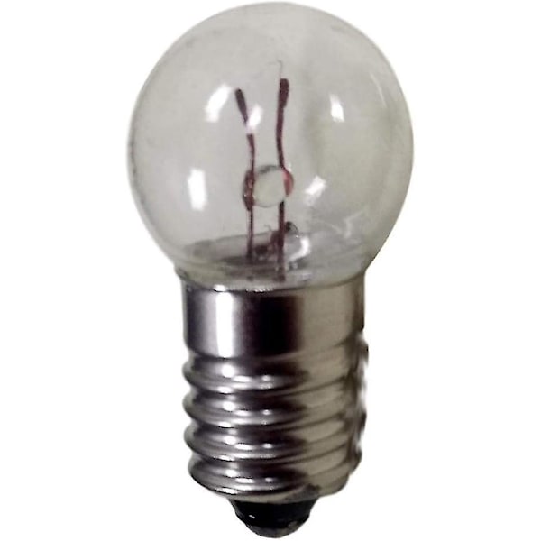 Dc 50 stk E10 2.5v 0.3a Varmt Hvid Miniatyr Lyspære Skruefatning