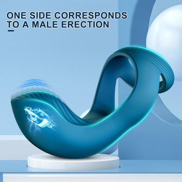 3 i 1 vibrerende prostata ringer Langvarig vanntett G-punktstimulator for menn
