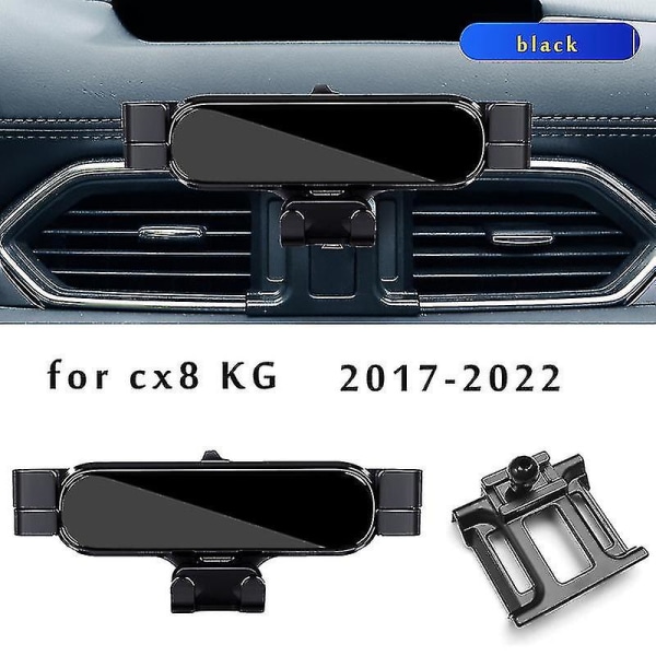 Biltelefonhållare för Mazda Cx5 Cx 5 Kf Cx 8 Kg 2017 2022 2022 Fäste Gps-ställ Rotationsbart stöd Mobil 2017-2022 CX8