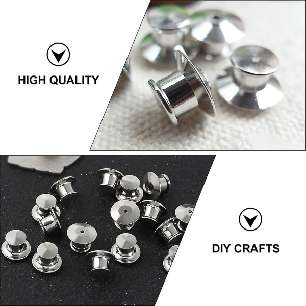 30 stk Låsestift Keepers Metal Pin Backs Lapel Pin Backs Pin Clutch Metal