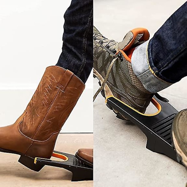 Boot Jack Cowboy Boot Remover - Extra Grip Boot Drager/Shoe Helper För Cowboy Boots, Work Boots & Outdoor Shoes - Inkluderar räfflad stövelskrapa För Re