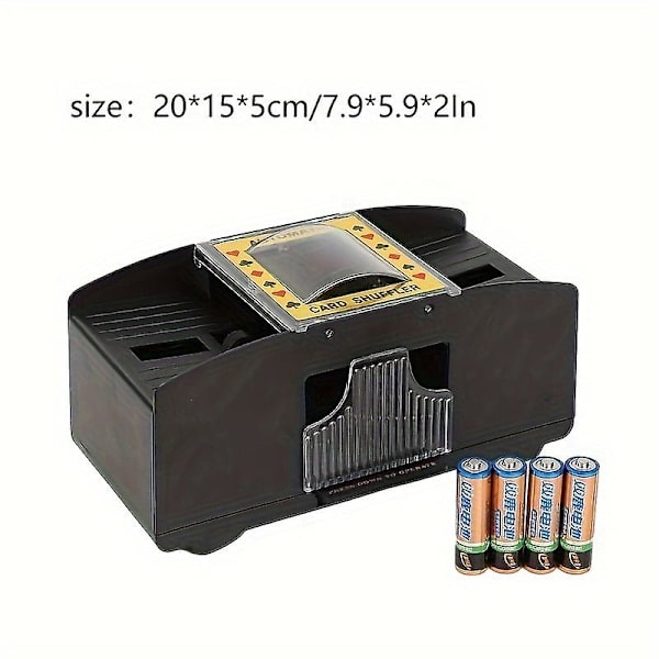 Nya modeller Automatisk Kortskämmare, Pokerkortskämmare, Pokerkortspeltillbehör, Jul, Halloween, Thanksgiving Day Present Automatic Card Shuffler 6pairs