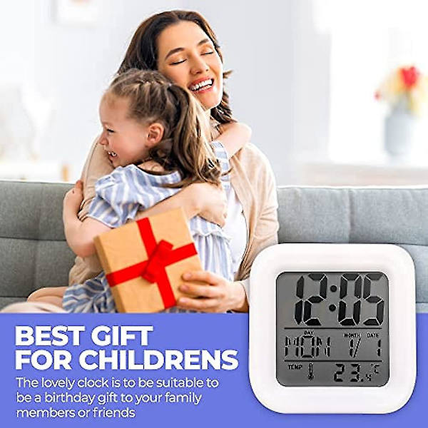 Star Baby Färgglad Väckarklocka LED Stitch Tecknad Enkel Mode Söt Klocka Födelsedagspresent