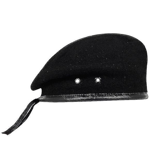 New Fashion Uld Baret Military Cap Udendørs Sport Hold Warm Sort