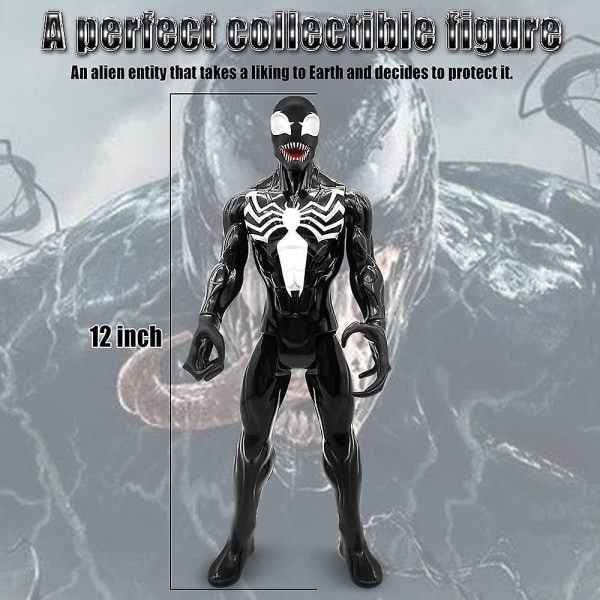 Venom Bevægelig Action Figur, Poserbare Legetøjsfigurer Venom Samlerobjekt Model Dukkedekoration Til Børnefans