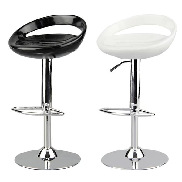 2 Stykker 1/6 Skala Rund Svingstol Pub Barstol For