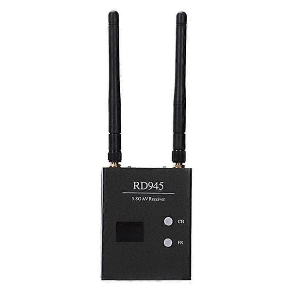 FPV 5,8 GHz 48CH RD945 Diversity-mottaker med A/V- og strømkabler