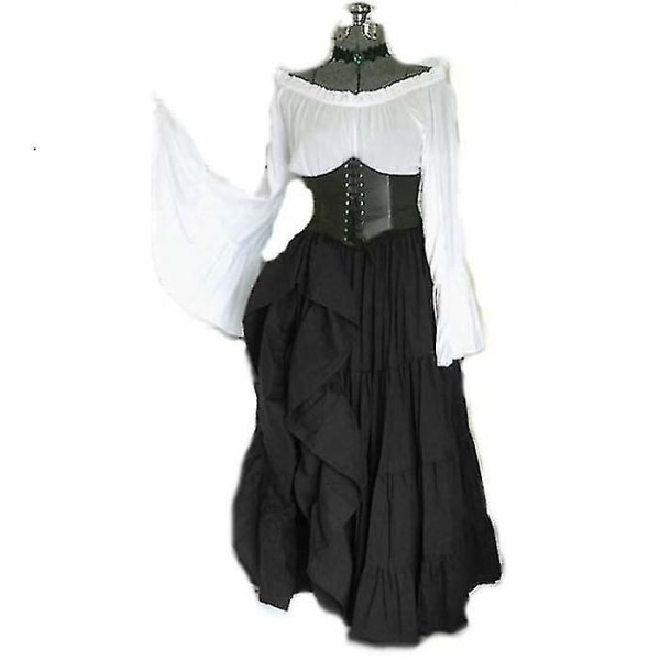 Maskerad viktoriansk gotisk drottning aftonklänning Medeltida renässans tomteprinsessa Ta Party Kvinnor Dans Retro Kostym-1_y
