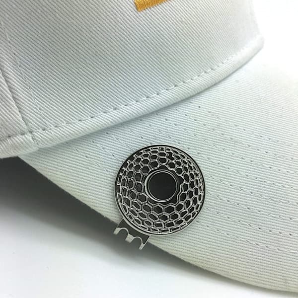 Magnetisk golfhattklämma 2-pack med bling golfbollmarkör