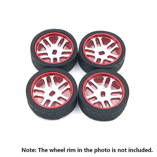 4 stk Gummidekk Hjul For K969 K989 P929 Iw04m Awd Iw02 Mini-z Mini-d Mini-q 1/28 Rc Drift R
