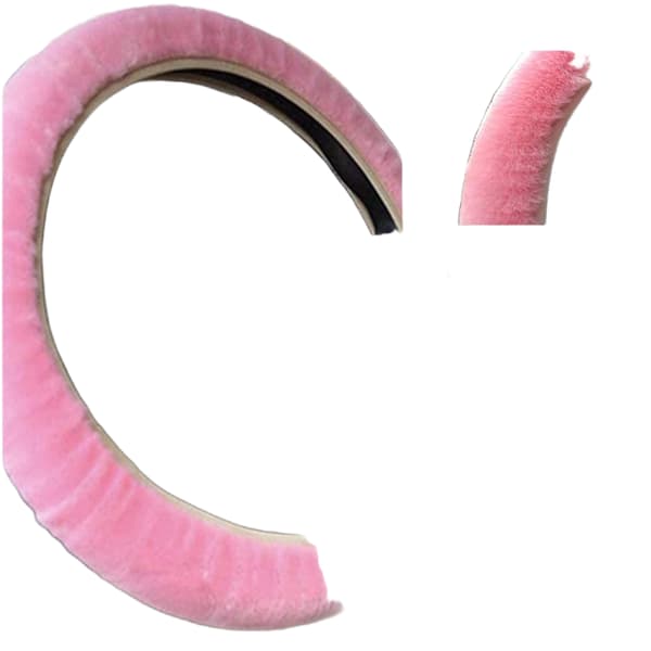 *Vinterplysj rattmuff rosa trekk fluffy ratt*