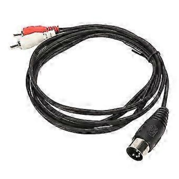 5 Pin Din Han til RCA Han Kabel til CD Afspiller VCR DVD Phono LD Lydforbindelse