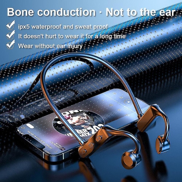 Benledning Bluetooth hörlurar Trådlöst headset Sporthörlurar Vattentät