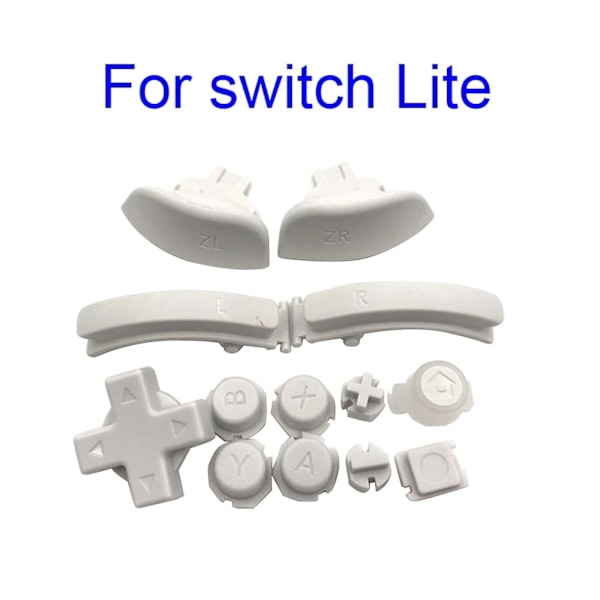 D-pad, L, R, ZL, ZR-knappar för Switch Lite - Fullt set med knappar för reparation av Switch