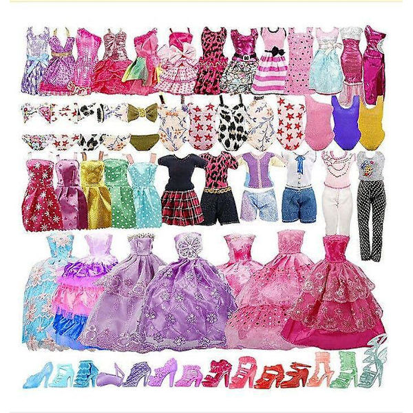Kläder till Barbie, 35 st Barbie Dockkläder