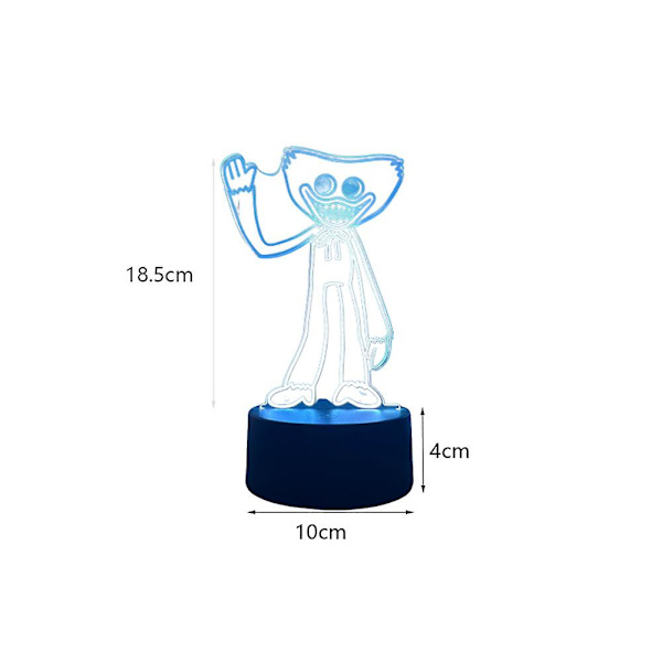Hjem Dekoration 3d Poppy Playtime Led Natlampe Huggy Wuggy Lampe Gaver