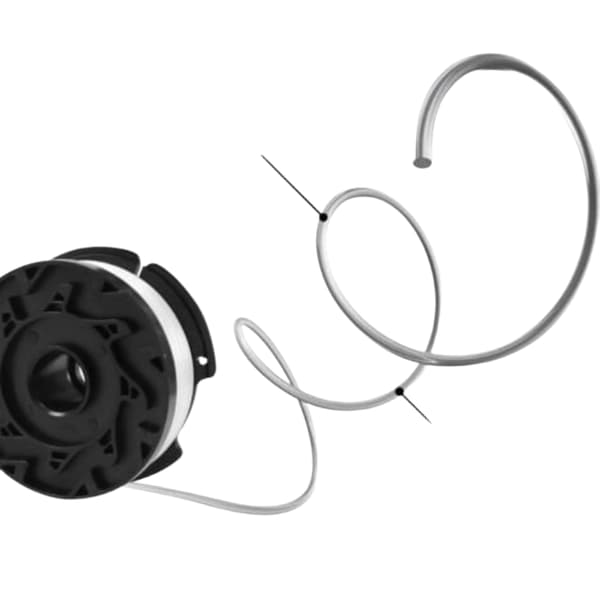 Trimmerspole til Black & Decker Trimmere, 8 Trimmerspoler med 2 Spolekapper og 2 Fjedre.pa
