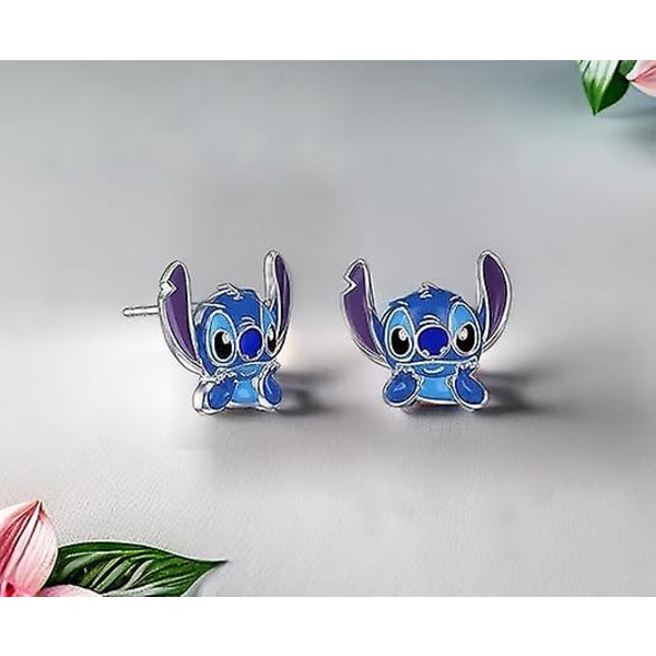 Ohana Means Family Stitch øreringe, Stitch Hoop øreringe, Stitch Christmas Xmas øreringe Smykker Til piger Kvinder