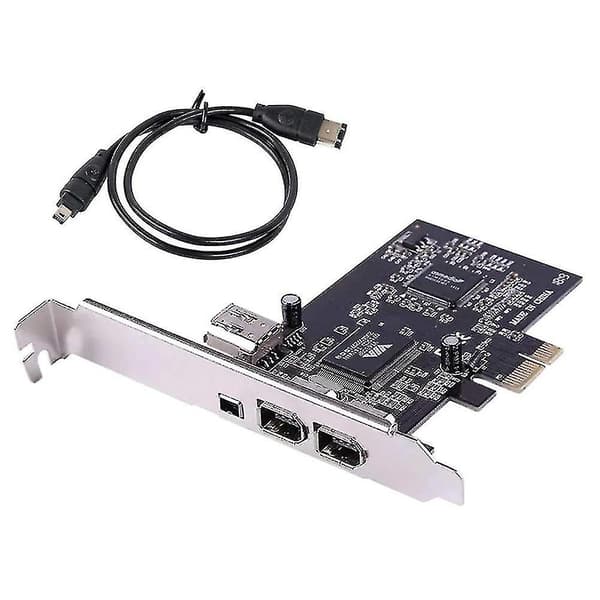 Pcie Firewire-kort för Windows 10, dvs 1394 Pci Express Controller 4 portar (3 x 6 stift och 1 x 4 stift)