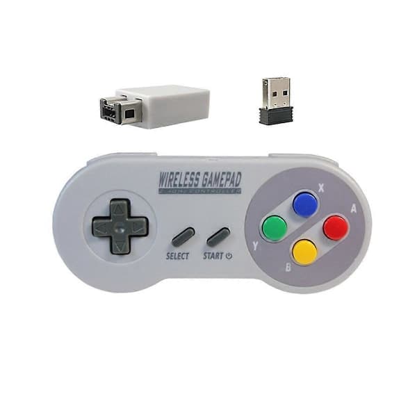 Spilcontroller til SNES Mini PC NS Switch Farverige Knapper