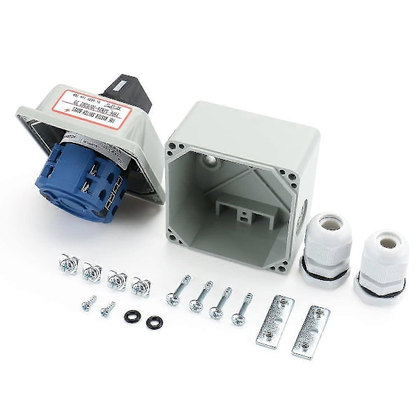 Universal Rotationsomkopplare SZW26-20/D202.2D med Master Switch Ytterlåda 660V 20A 3 Positioner 2 Fas