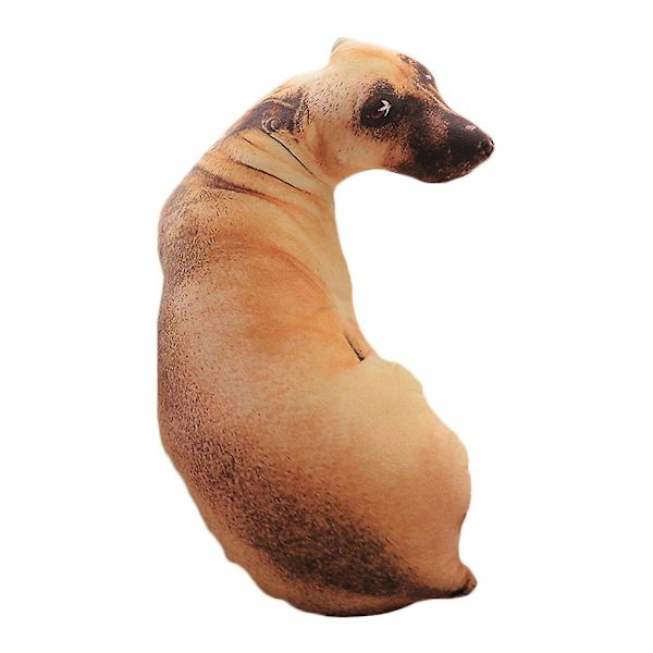 Sjov 3D Hundeprint Pude Kreativ Pude Sød Plys Dukke Gave Hjem Decor