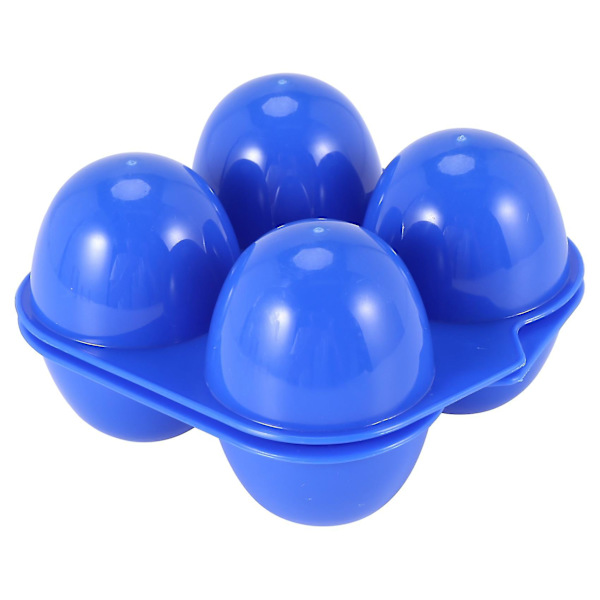 Camping Egg Box Plast Eggboks Egg Oppbevaringsboks Bærbar Eggboks 4 Eggboks