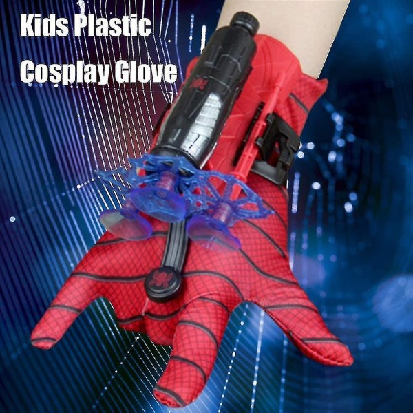 Spiderman Launcher Hansker, Spiderman Super Spiderman, Super Spiderman Kostyme Rekvisitter Spiderman Skyting Moro Leker for Barn