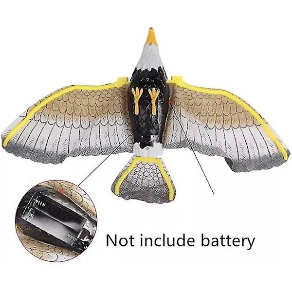 Flygande Fågel Elektrisk Kattleksak Med LED-ljus, Självsysselsättande Kattleksak Interaktiv Simulering Flygande Örn Hängande Anti-tristess Husdjursleksak, Batteridriven 2pcs