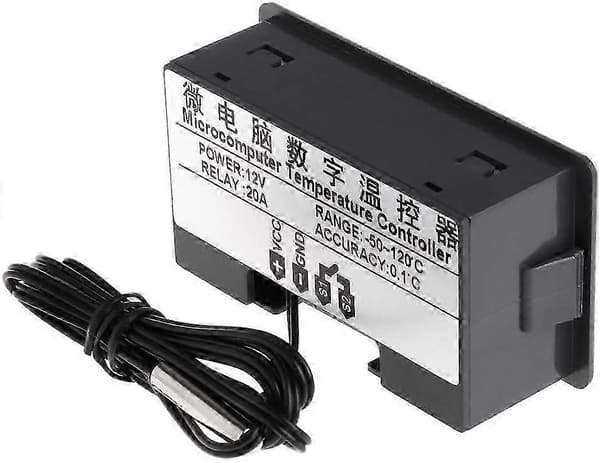 12V 20A W3230 LCD Digital Termostat Kontroller Regulator Høy Temperaturalarm