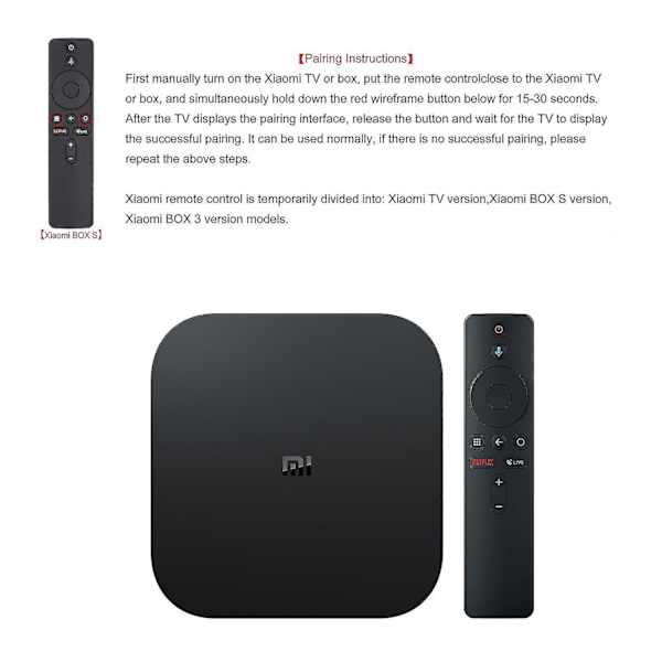 Fjernkontroll erstatning for Xiaomi Mi Box S