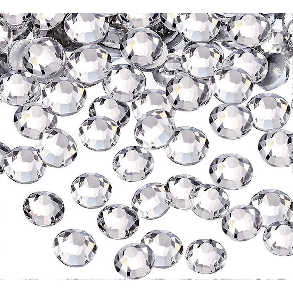 1440-pack Kristall Flat Back Rhinestone Runda Diamant-ädelstenar, Ej Självhäftande
