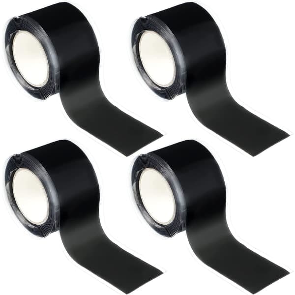 Rolls Grip Tape til Styr Selvklæbende Silikonetape Styrtape Silikone Gummibeskyttelse til Pull-Up Stænger, 1 \" x 5ft