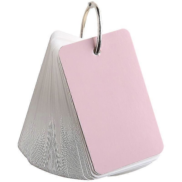 Blankettkortset med tomma blad, vändbart kraftpapper, indexkortset för studenter (1 st, rosa)