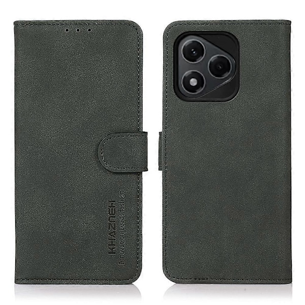 För Honor 400 Lite KHAZNEH Matt Textur Läder Telefonfodral Green