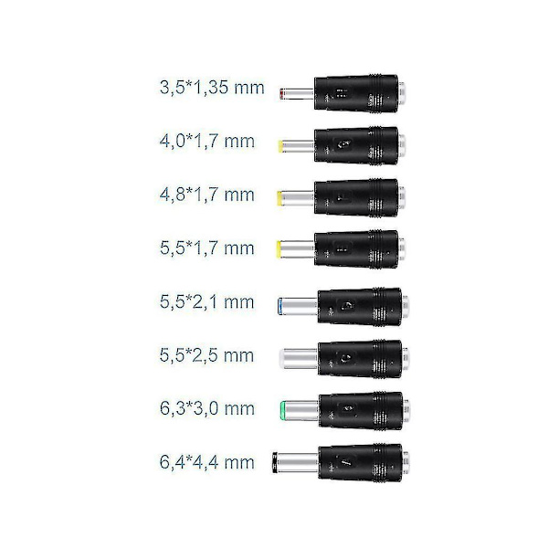 8 i 1 5 v USB til DC 5,5 x 2,1 mm pluggladekabel for viftehøyttaler ruter LED-lampe