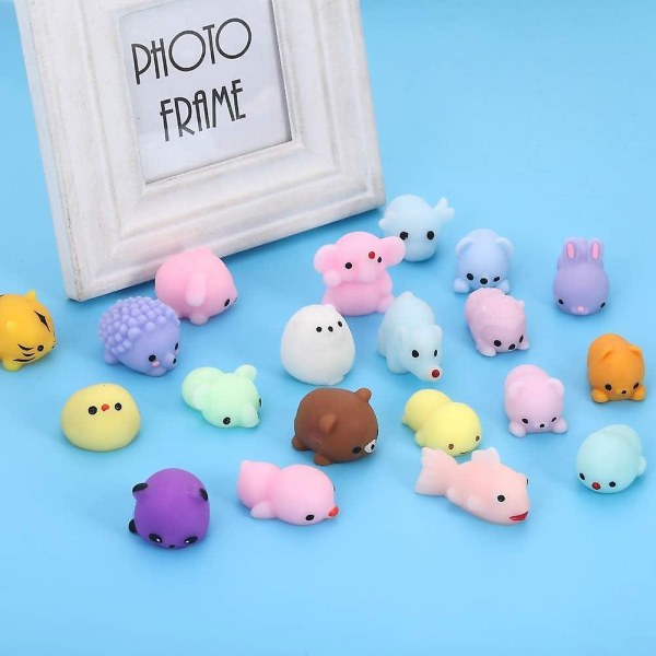 Squishies Squishy Toy 24 stk Party Favors for Kids Mochi Squishy Toy moji Kids Mini Kawaii squishies