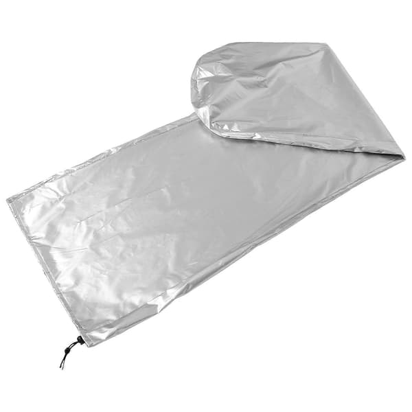 Forlængerstigeovertræk Foldbart Design Til Byggepladser Regnbeskyttelse 210D Polyester 1 Stk Silver 195.00X50.00X6.50CM