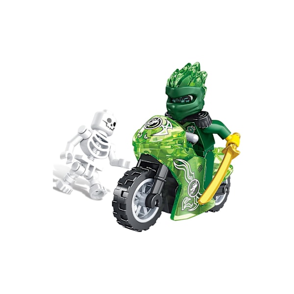 Sæt med 16 stk. Ninja Mini Figurer Byggeklodser Legetøj Børnegaver