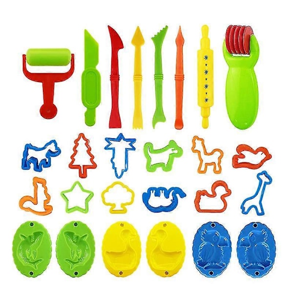 26x Sjov Play Doh Værktøjssæt Dejform Form Legetøjs Cutter Modellering Til Børn Gave Style 2