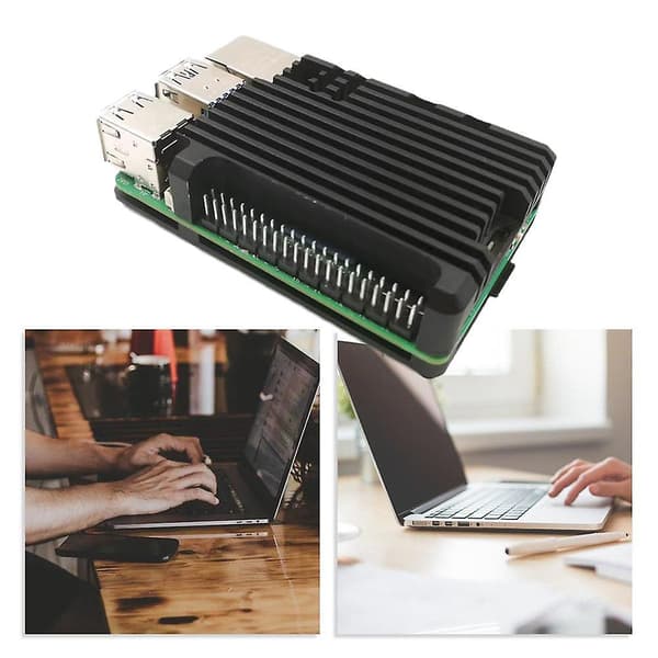 Raspberry Pi 5 Alumiinikotelo radiaalisella puhaltimella