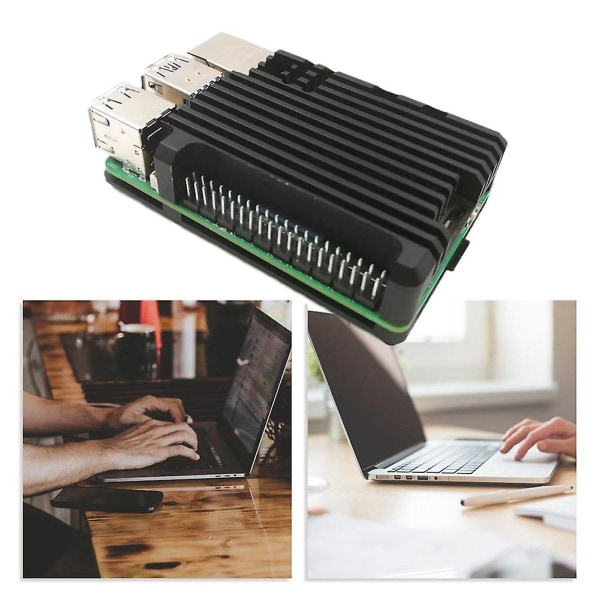 Raspberry Pi 5 Aluminium Legering Kabinet med Radial Blæser til Raspberry