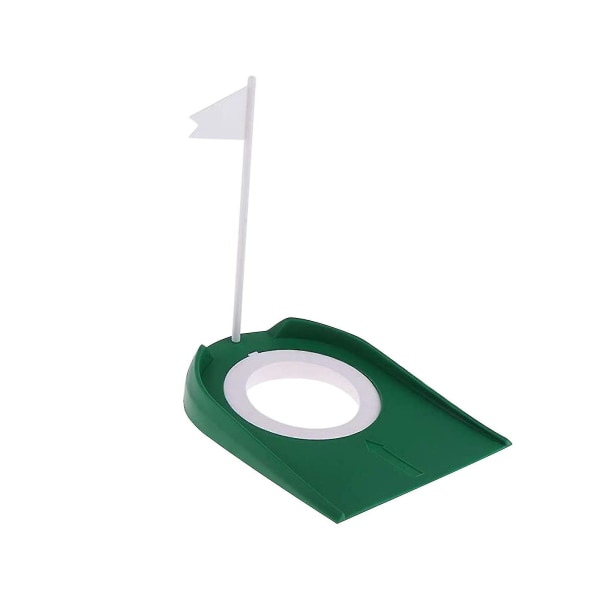 1 golfträningsmatta med hål och logotyper Bärbar putter för inomhuskontor Multicolor