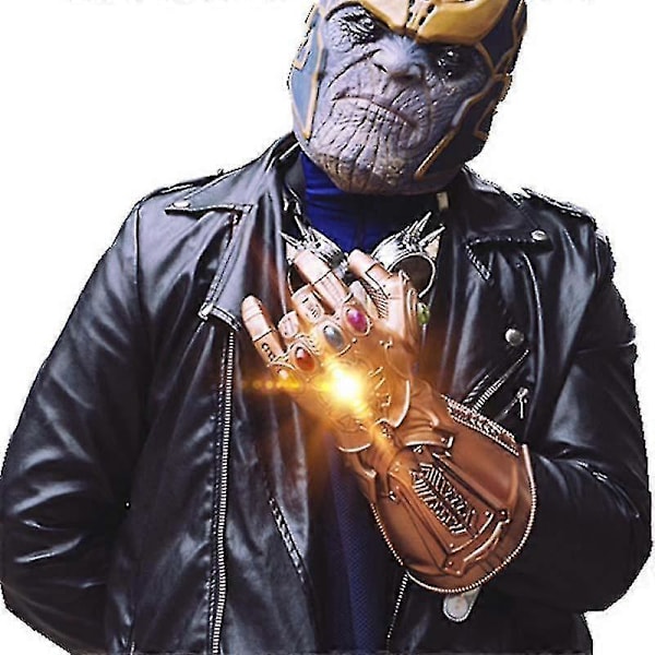 Avengers Infinity War Infinity Gauntlet Led Ljus Thanos Led Handskar Cosplay Prop
