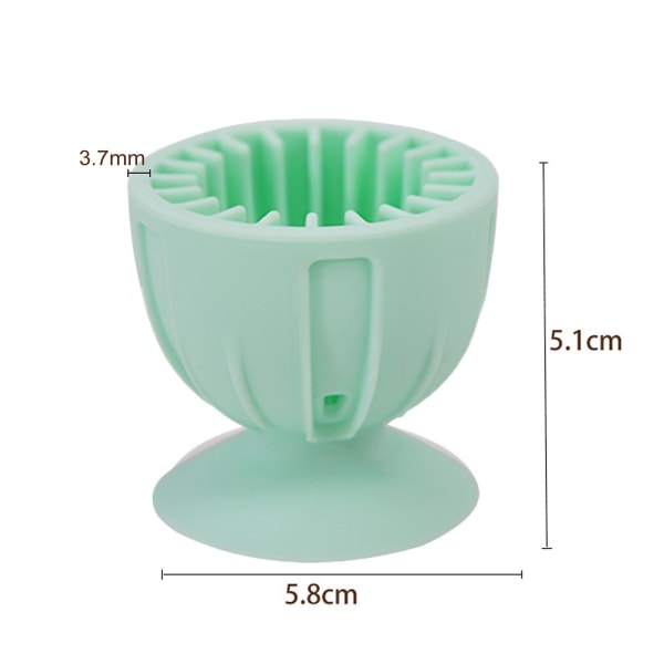Æggebørste Blød børstehår Fleksibel Silikone Æggerens Genanvendelig Effektivt ægvaskværktøj til hjemmebrug Green